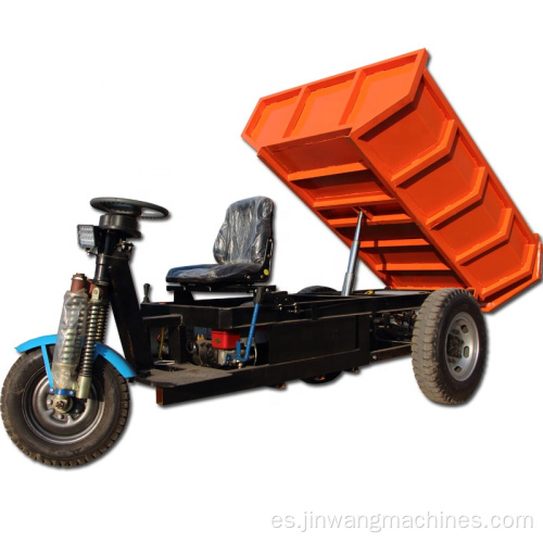 Triciclo minero tipper carging dumper mini camioneta